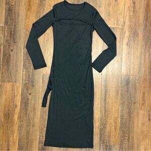 S Bodycon Dress Open Chest & Garter